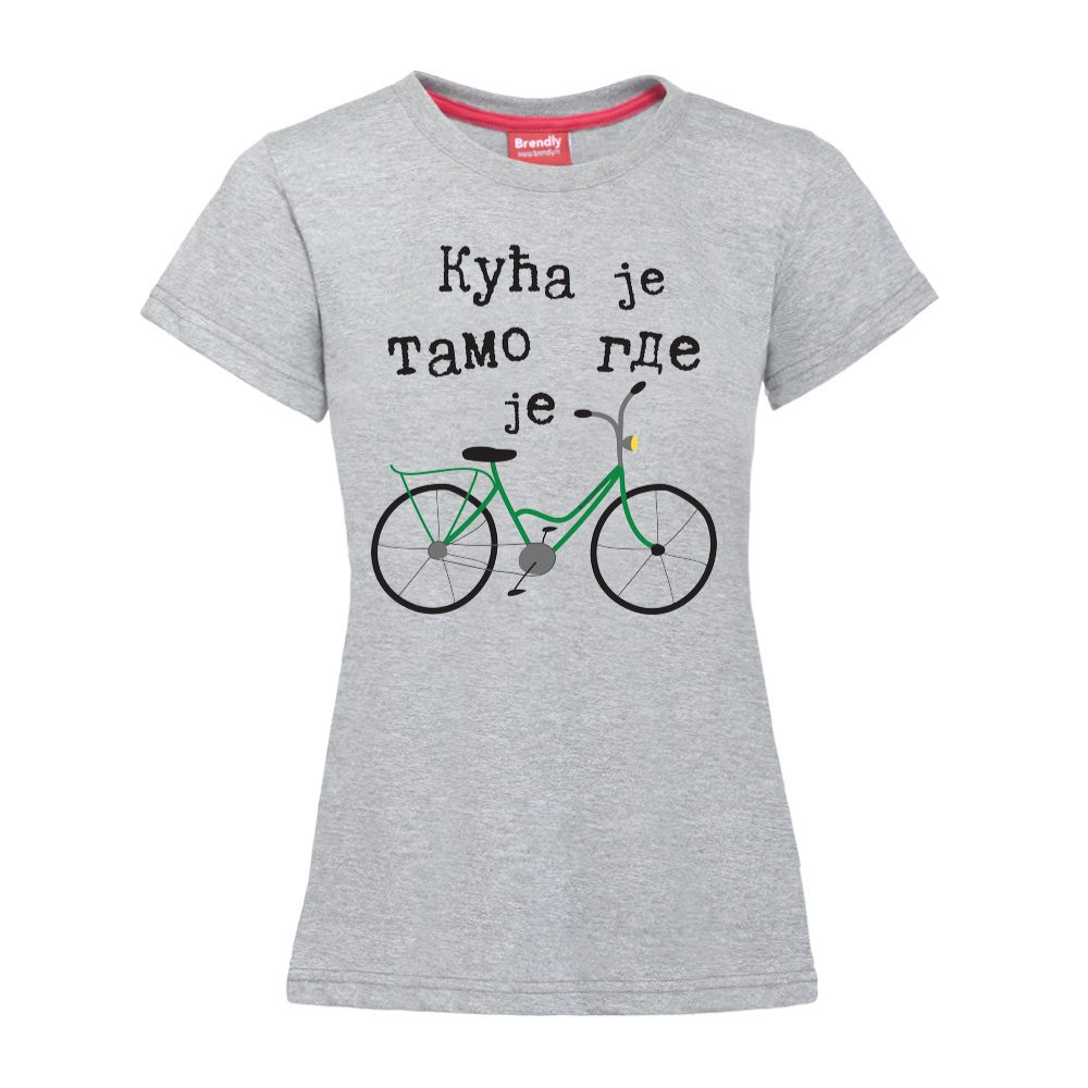 Kuća je tamo gde je bicikl.