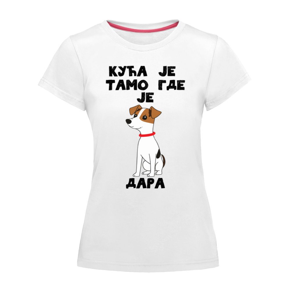 Kuća je tamo gde je kuca jack russell Dara
