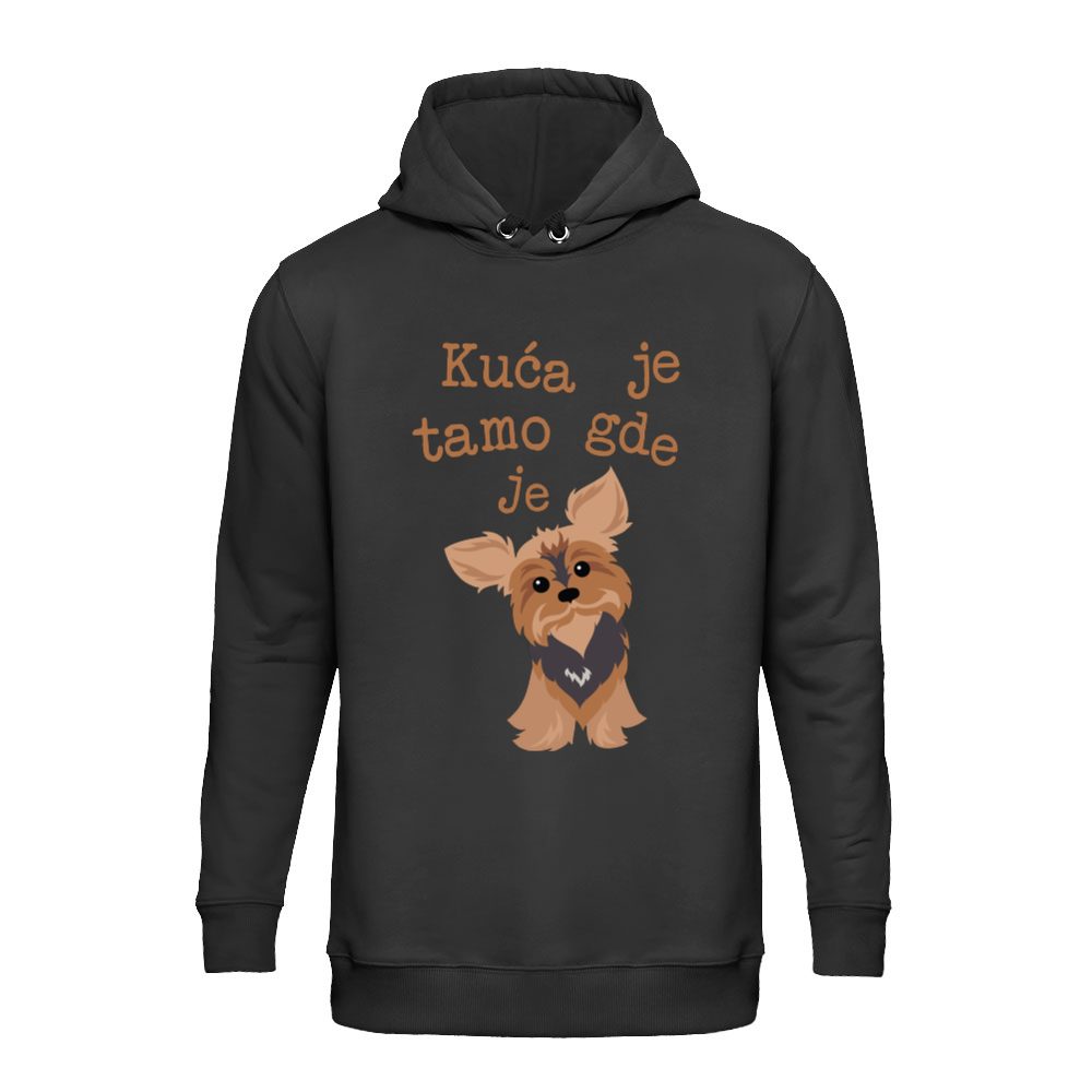 Kuća je tamo gde je Yorkshire Terrier