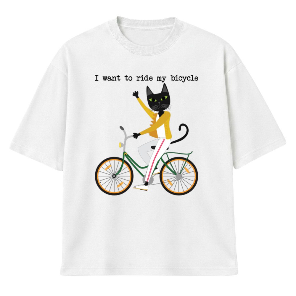 I want to ride my bicycle. 