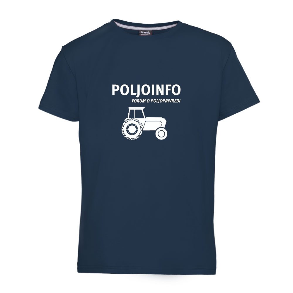 Majica sa kratkim rukavima i velikim logom poljoinfo foruma