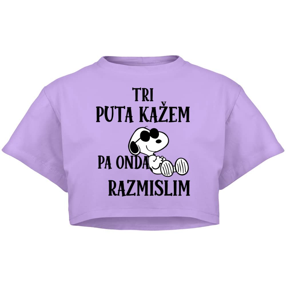 Tri puta kažem pa onda razmislim Snupi