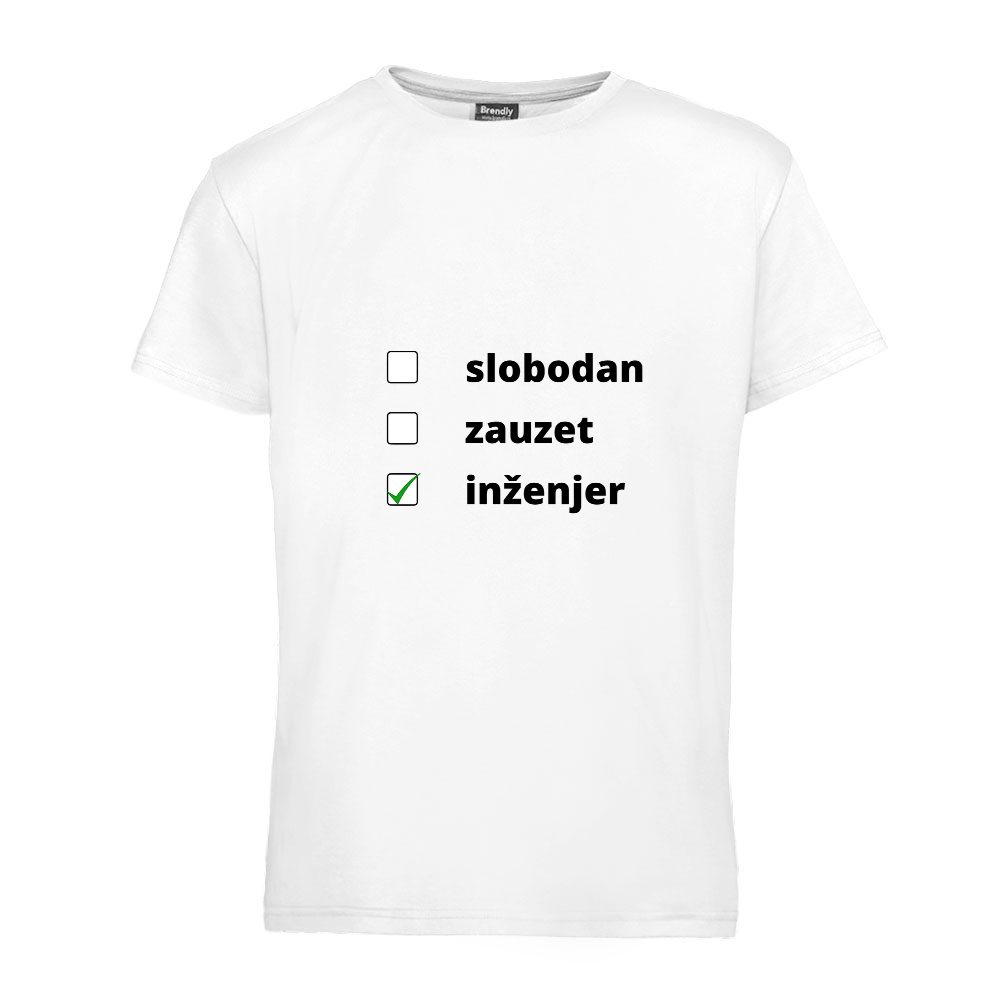Slobodan, zauzet, inženjer