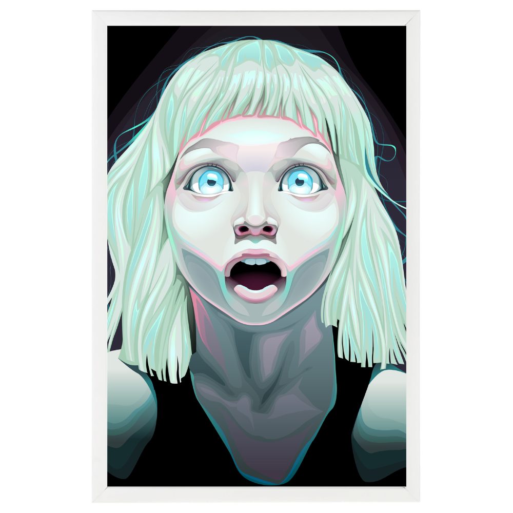 Devojka Sa Plavom Kosom I Plavim Očima