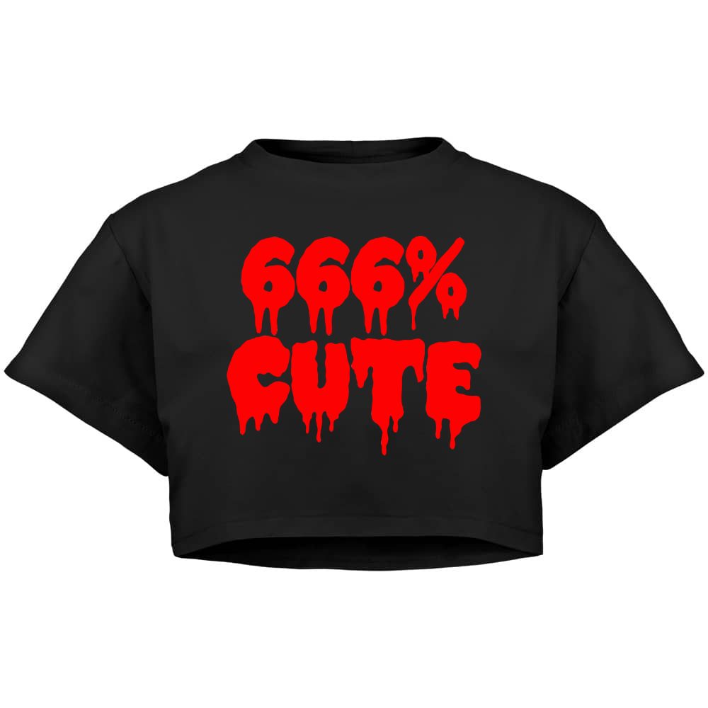 666% Slatka - Halloween Crop Top Majica