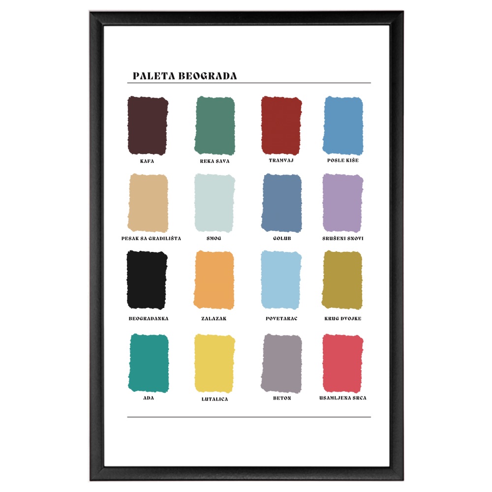 Paleta Beograda Poster