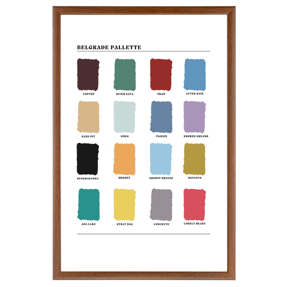 Belgrade Pallette Poster