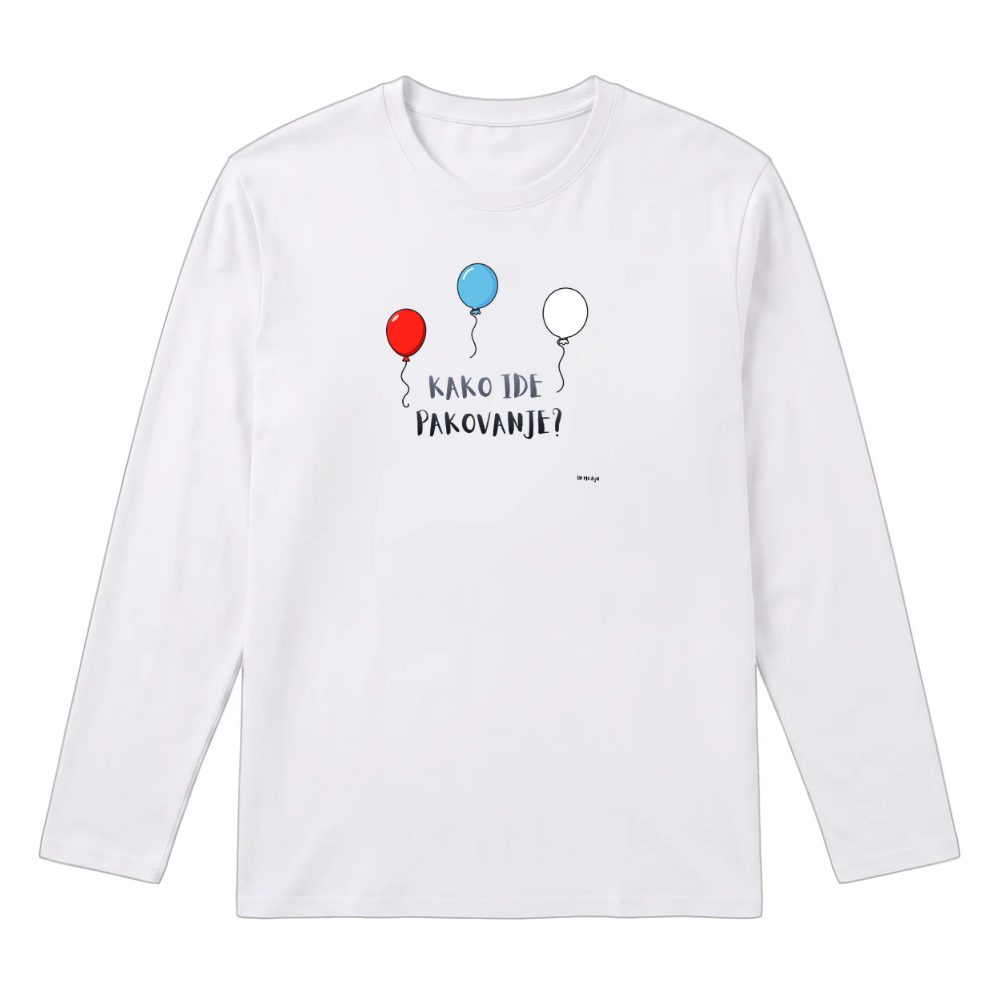 Unisex majica dugih rukava Kako ide?