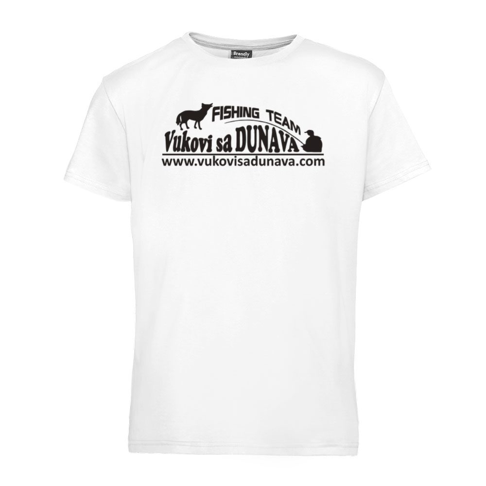 Muška majica Vukovi sa DUNAVA - logo crne boje