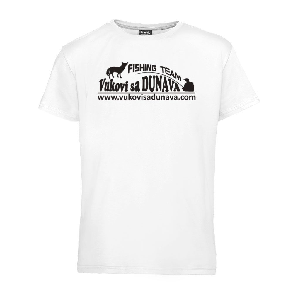 Dečja majica Vukovi sa DUNAVA - logo crne  boje