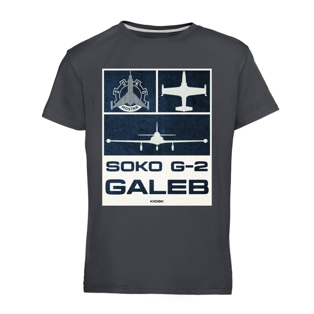 Retro majica Soko G-2 Galeb – Teget verzija