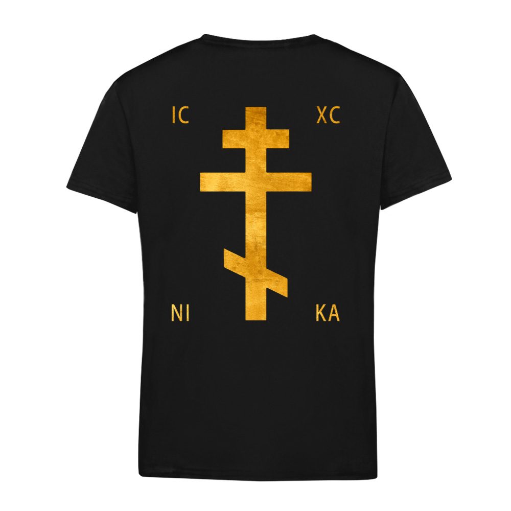 Zlatni Krst IC XC NIKA (print na leđima)