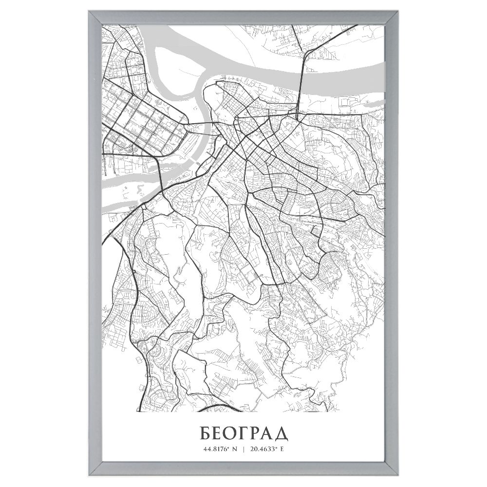 Beograd Silver- Print