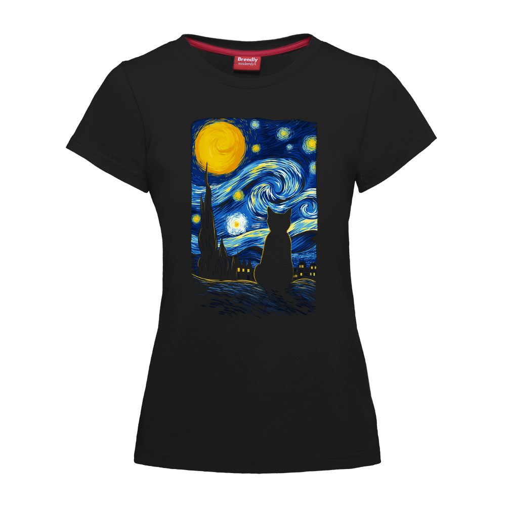 Van Gog Macka 2 -  Zenska Majica