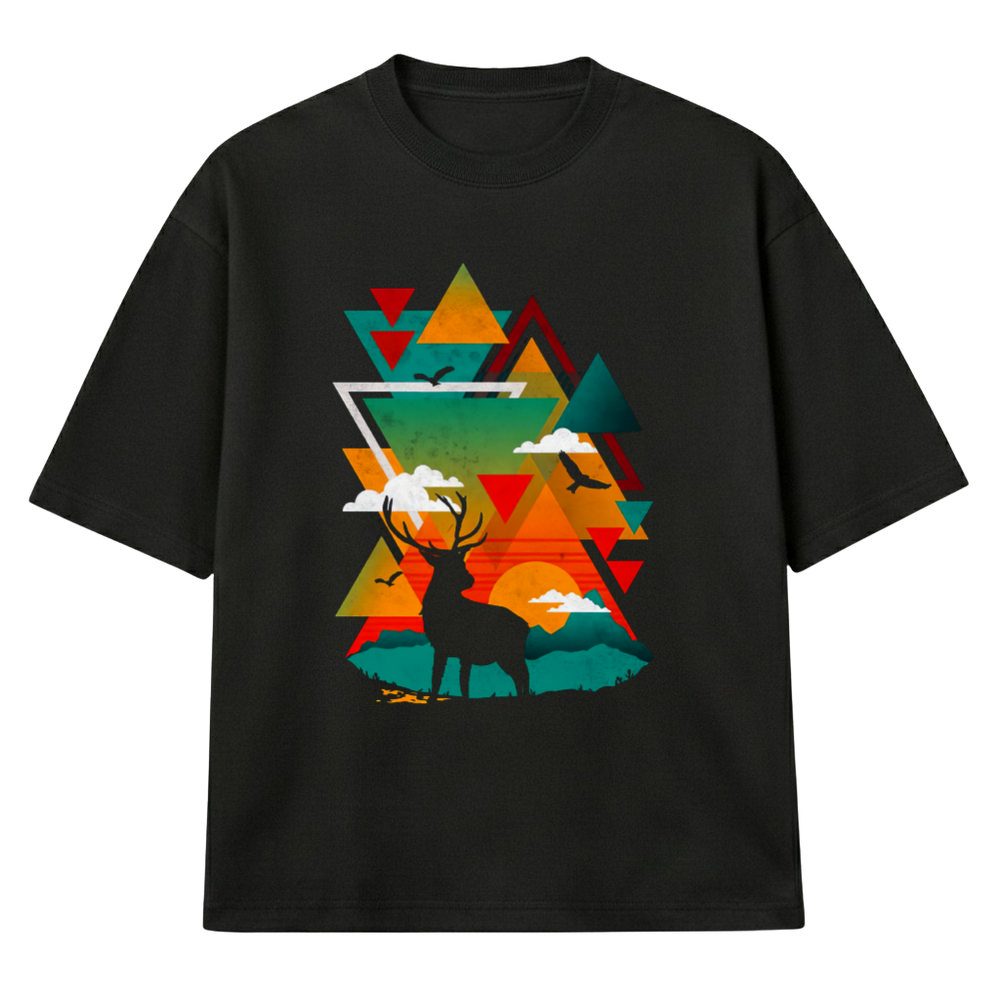 Jelen i Geometrija - Muska Majica