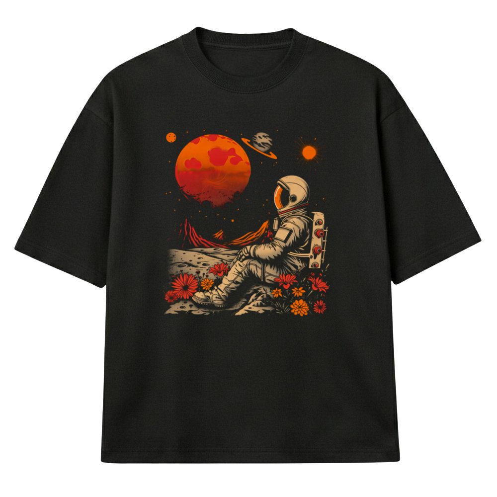 Astronaut i Cvece - Muska Majica