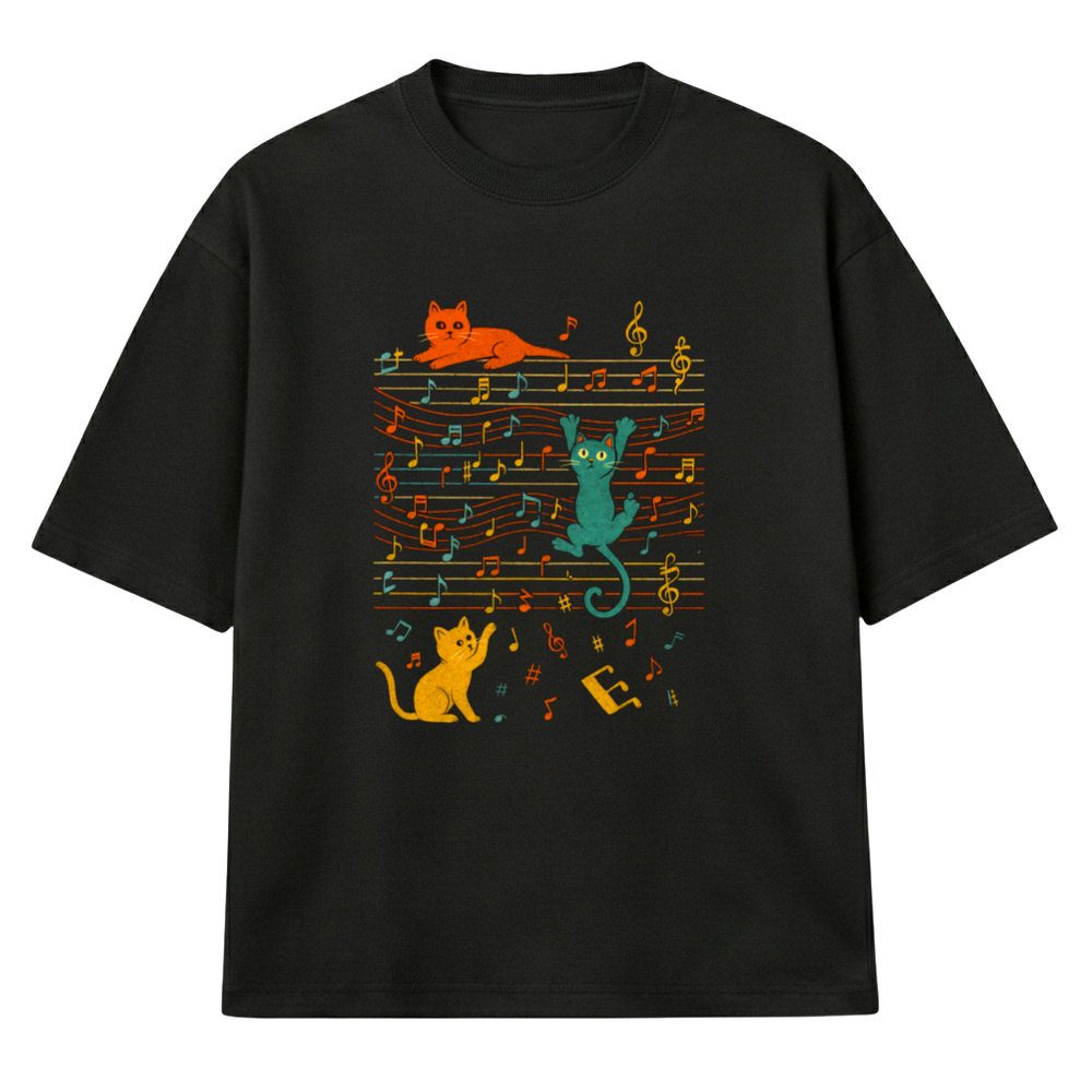 Mace i Note u Koloru - Muska Majica