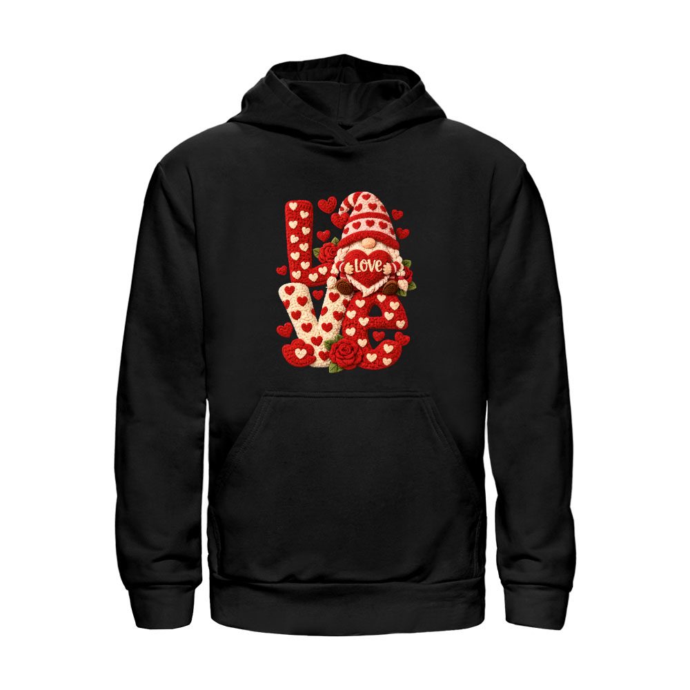 Valentinovski Gnom sa Srcima – Dekoracija Ljubavi „LOVE“