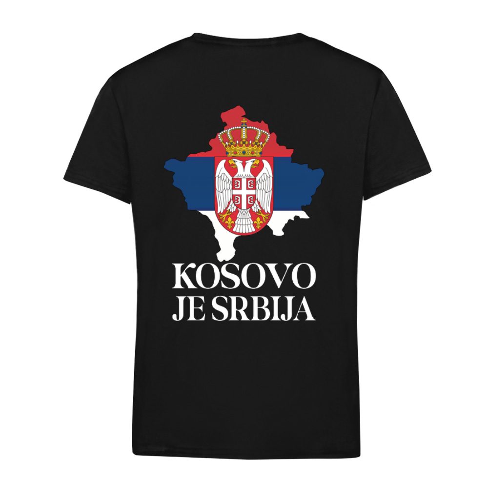 Dečja majica Kosovo je Srbija print na leđima