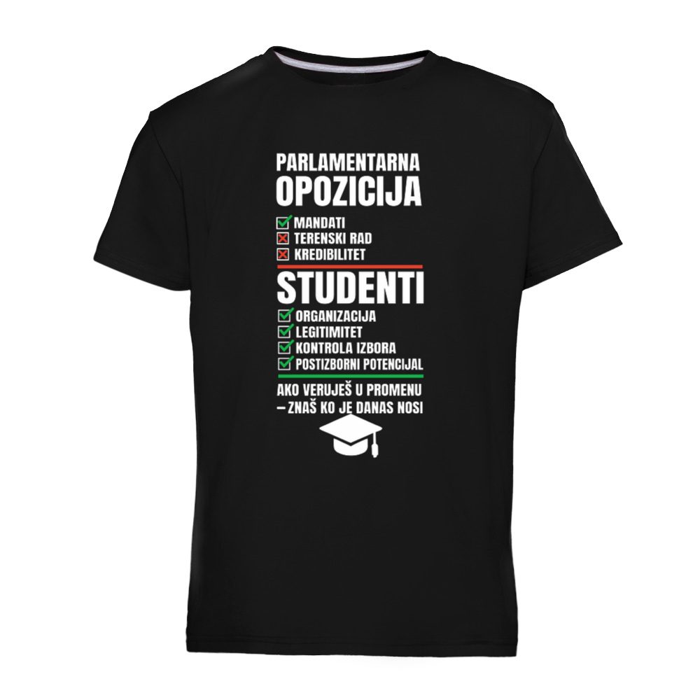 Studenti vs Parlamentarna Opozicija Dečja majica