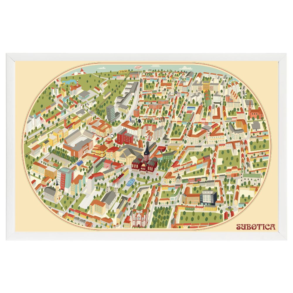 Subotica mapa