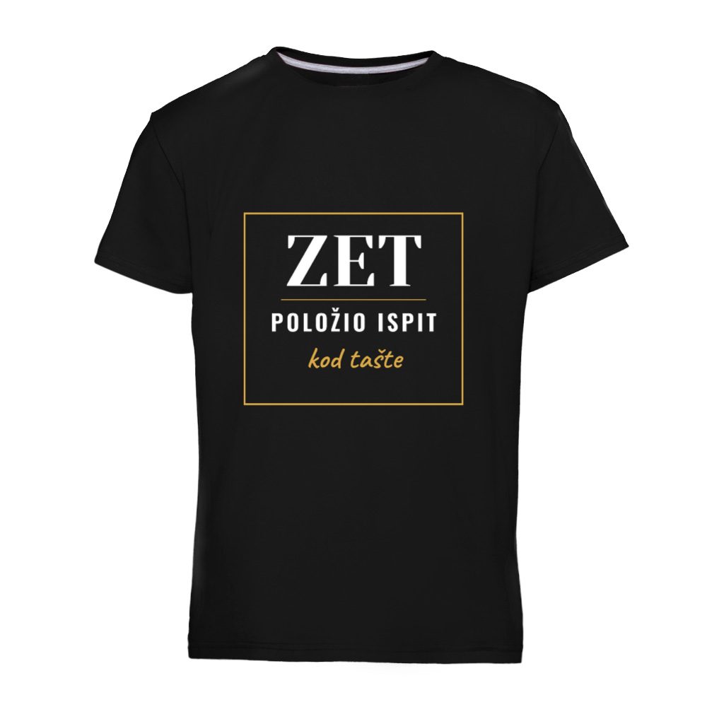Zet. Položio ispit kod tašte. – poklon za zeta