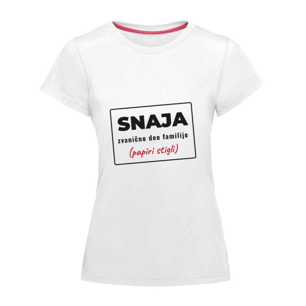 Snaja. Papiri stigli. – ženska majica