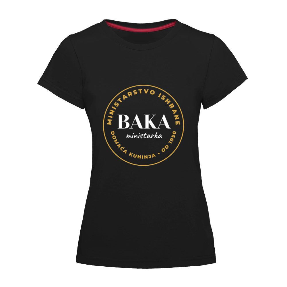 Baka. Ministarka ishrane. – poklon za baku
