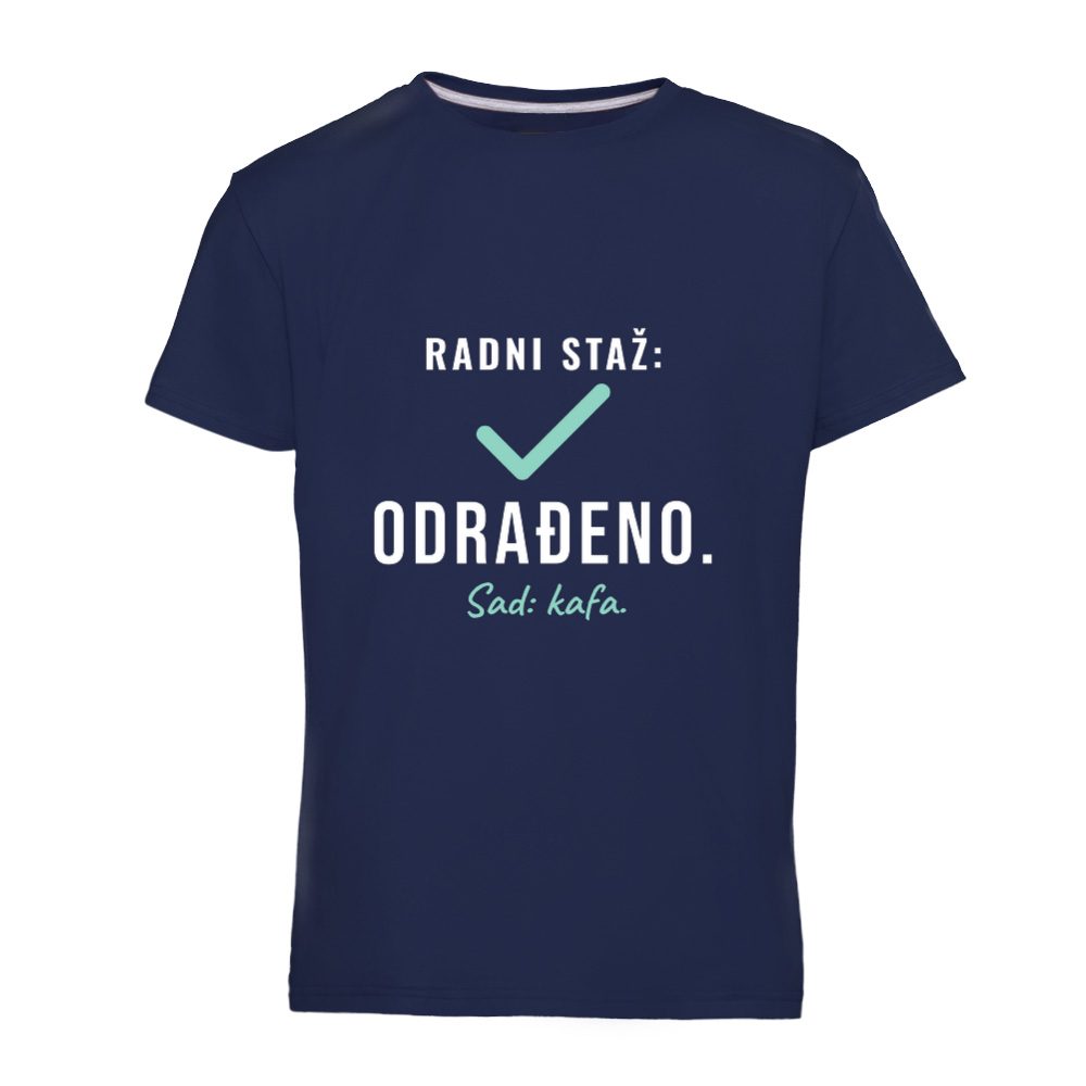 Radni staž: odrađeno. Sad: kafa – majica