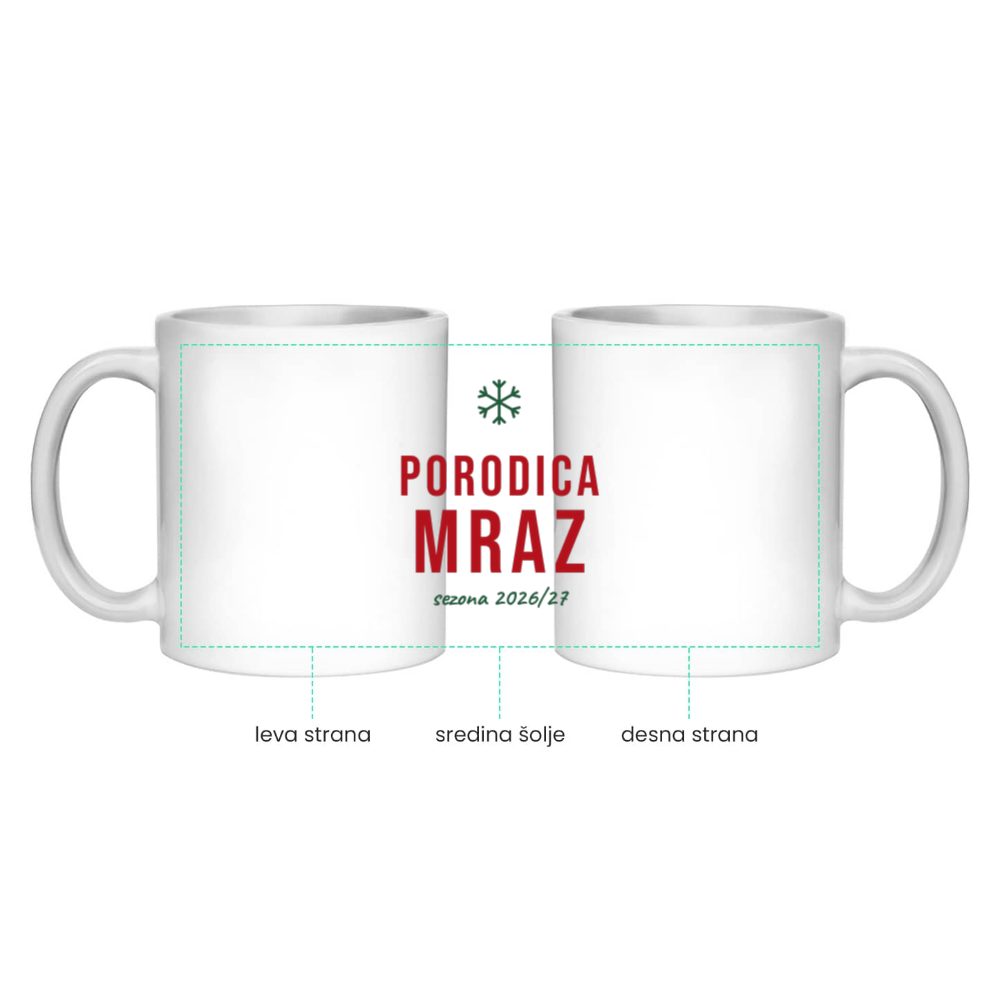 Porodica Mraz – novogodišnja šolja