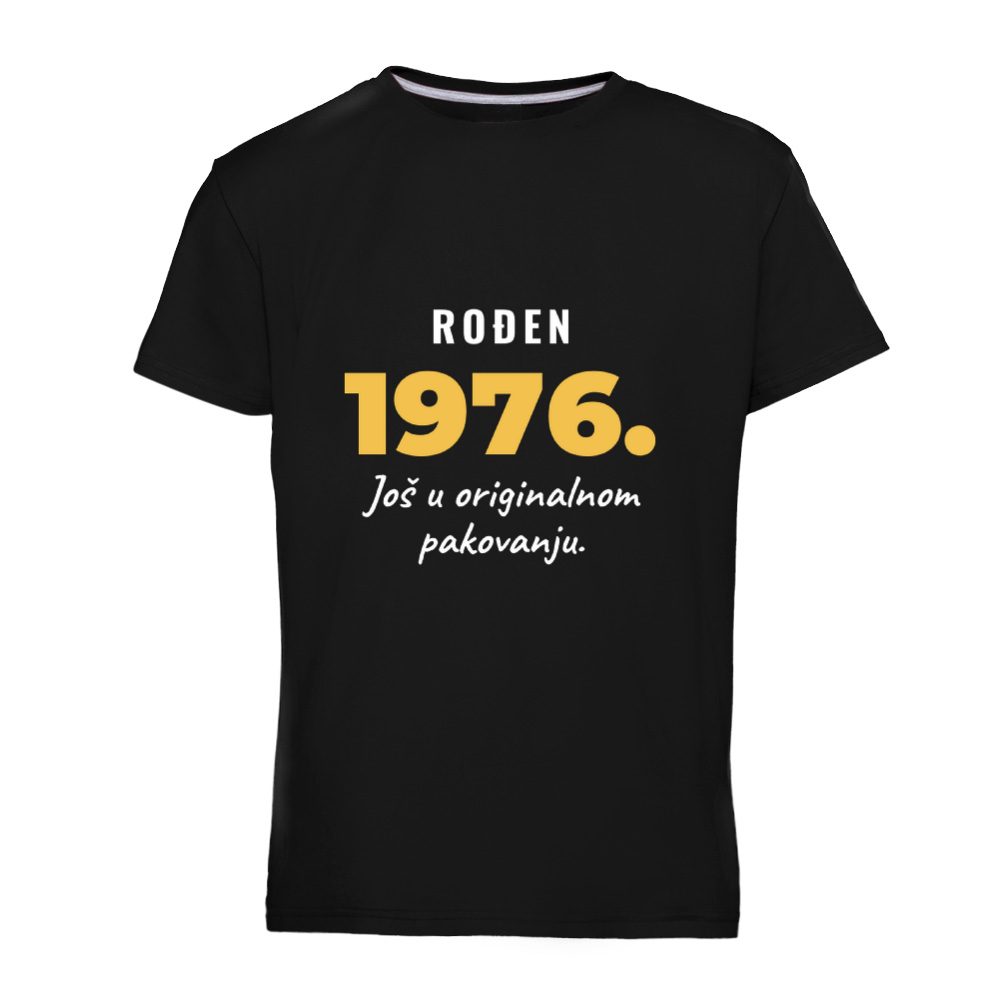 Rođen 1976. Još u originalnom pakovanju – majica za 50.