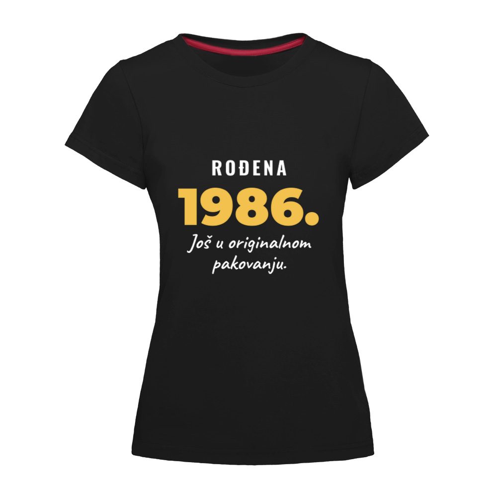 Rođena 1986. Još u originalnom pakovanju – majica za 40.