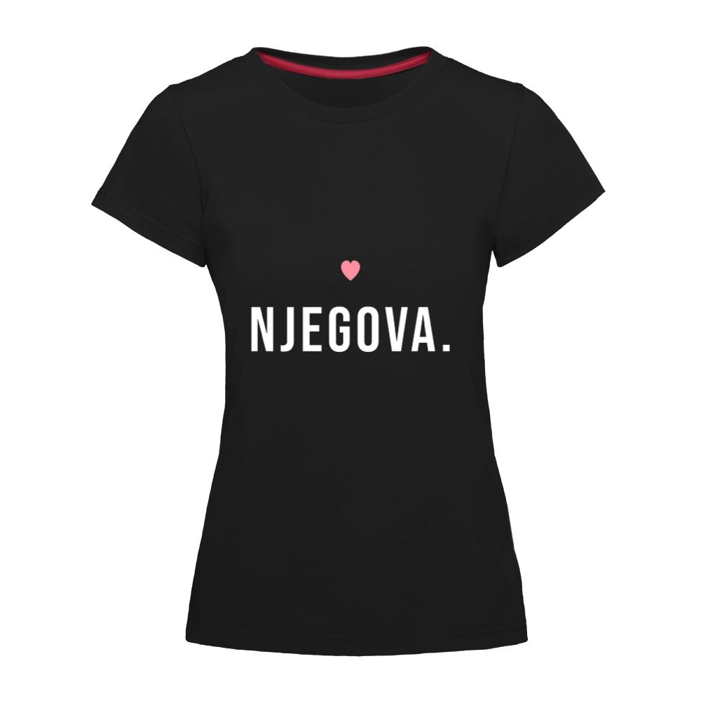 Njegova – ženska majica za nju (par Udvoje)