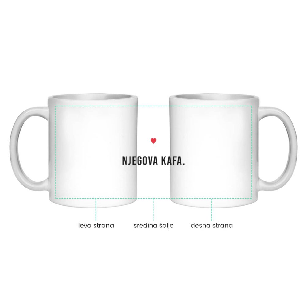 Njegova kafa – šolja (par Udvoje)