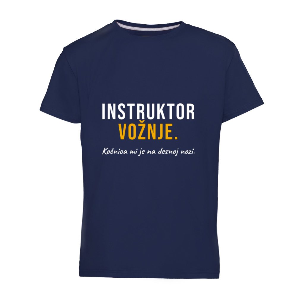 Instruktor vožnje. Kočnica mi je na desnoj nozi – majica