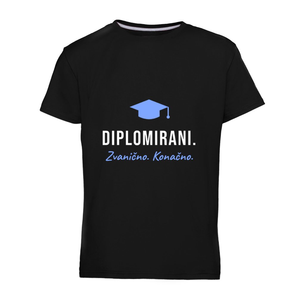 Diplomirani. Zvanično. Konačno – majica za diplomiranje