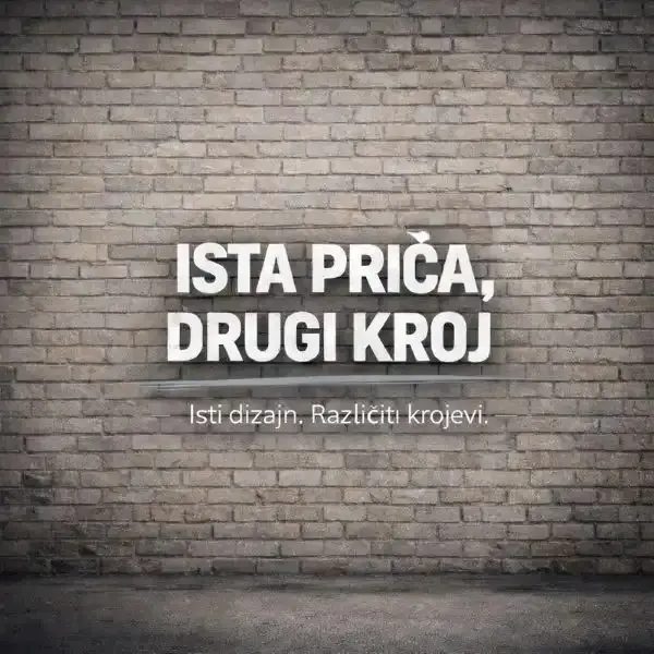 Krle dizajn krojevi - isti dizajn na različitim modelima majica